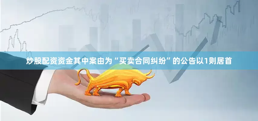 炒股配资资金其中案由为“买卖合同纠纷”的公告以1则居首