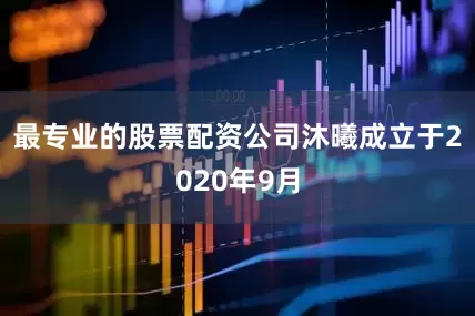 最专业的股票配资公司沐曦成立于2020年9月